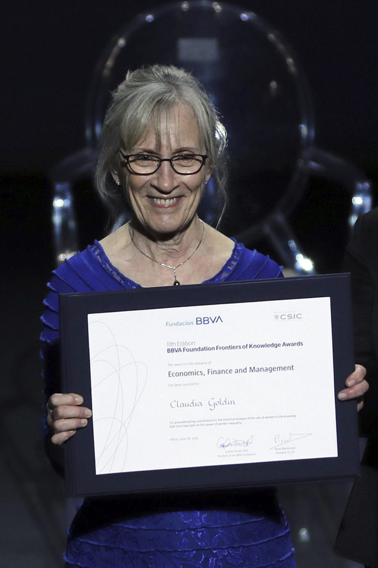 Fotografía de archivo del 18/06/2019  de la economista estadounidense Claudia Goldin que ha sido galardonada con el Nobel de Economía de 2023 por sus trabajos relacionados con las mujeres en el mercado laboral. EFE/ARCHIVO/ Luis Tejido