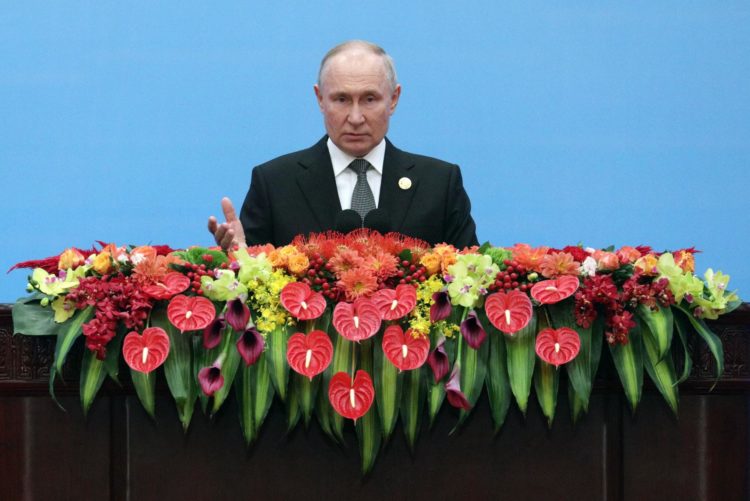 El presidente ruso, Vladímir Putin, durante el III Foro de las Nuevas Rutas de la Seda en Pekín. EFE/EPA/ANDREY GORDEEV/SPUTNIK/KREMLIN POOL MANDATORY CREDIT