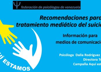 Psicóloga de la ULA propone decálogo para informar sobre el suicidio con ética y responsabilidad