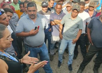 Protestan transportistas por falta de gasoil en Boconó