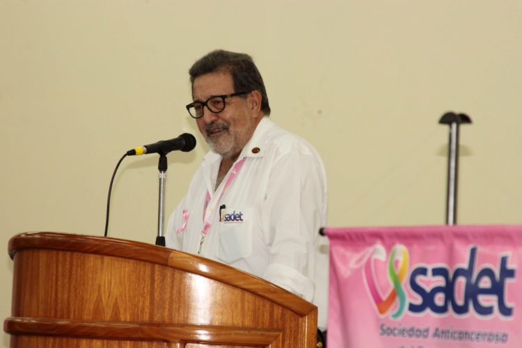El presidente de la Sadet, César Ponce, envió palabras de bienvenida