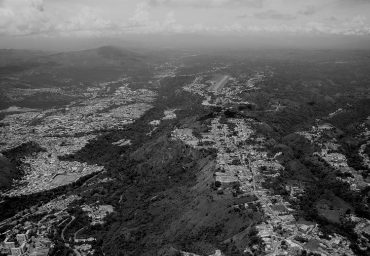 Vista aérea de la planicie de Carvajal