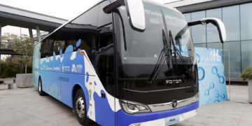 Presentan en Chile el primer bus impulsado por hidrógeno verde en el país