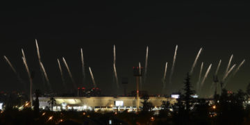 Imágenes de Chile y un solo de batería de ritmos andinos para abrir la ceremonia inaugural