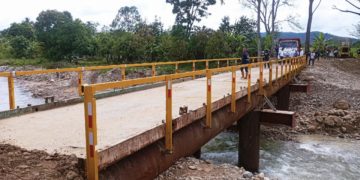 Después de ocho meses: Habilitaron paso provisional en Onia para vehículos de hasta veinte toneladas