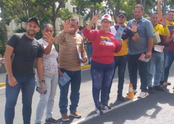 Activistas del Psuv tomaron las calles de Betijoque para promocionar consulta del 3 de diciembre