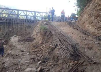 Avanzan trabajos de construcción en el puente “La Cavita” de Boconó