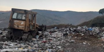 Máquina del relleno sanitario de Boconó paralizada desde hace un mes