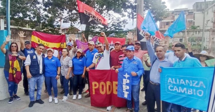 Partidos del GPPSB se  adhirieron en respaldo al referéndum consultivo sobre El Esequibo (Foto Cortesía GPPSB-Trujillo)