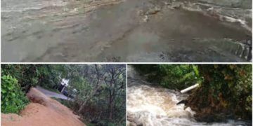 Lluvias de este martes 7 de noviembre causa crecidas de ríos y quebradas afectando la vialidad en El Valle de Mérida
