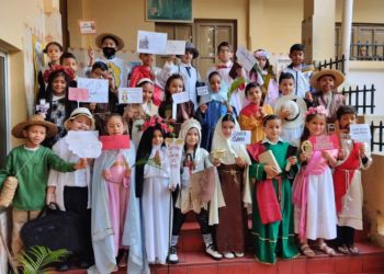 Niños del Colegio Fátima de Boconó realizan representación del Día de los Santos