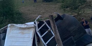 Vuelco ocurrido en Boconó deja un productor muerto y cinco heridos