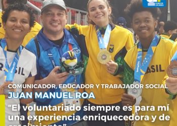 Juan Manuel Roa, el andino que llevó su voluntariado a los Juegos Panamericanos 2023