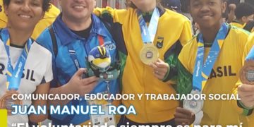 Juan Manuel Roa, el andino que llevó su voluntariado a los Juegos Panamericanos 2023