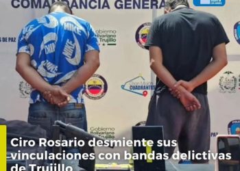Ciro Rosario desmiente vinculación con bandas delictivas de Trujillo