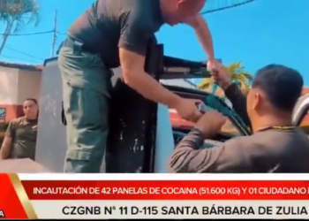 Detenido concejal tachirense en Zulia con casi 52 kilos de cocaína