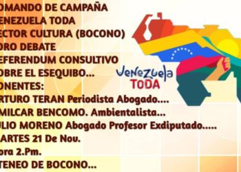 Invitan a debate sobre el referéndum consultivo del Esequibo en Boconó