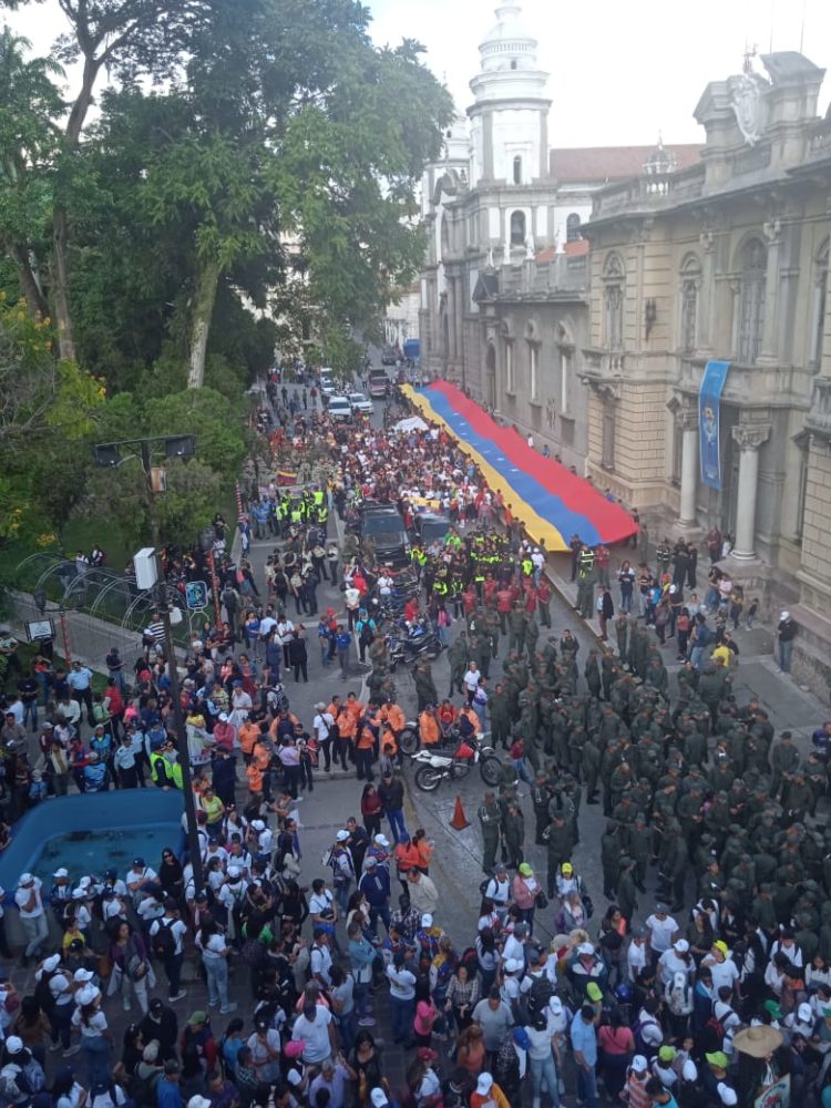 Marcha en Mérida. Foto institucional
