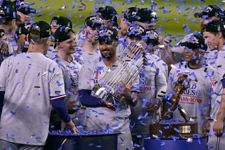 Rangers de Texas celebra su primer título en Serie Mundial