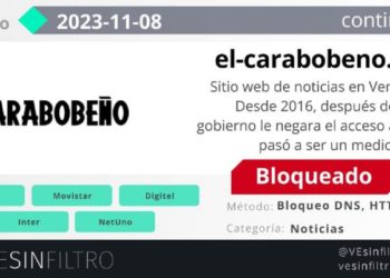 Página web de El Carabobeño está bloqueada por varias operadoras de internet