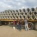 Llega camión con tubos de concreto para continuar reparaciones en Boconó