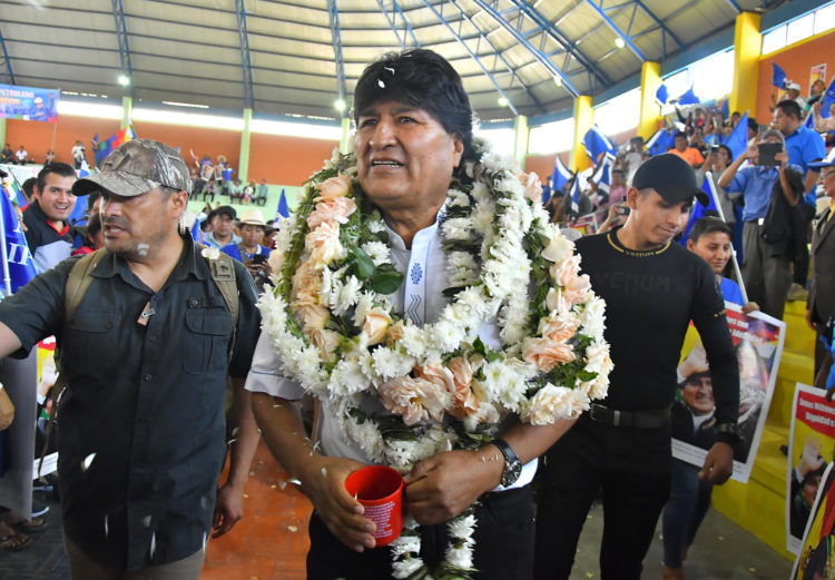 Imagen de Archivo del expresidente bolibiano Evo Morales.
 EFE/Jorge Abrego