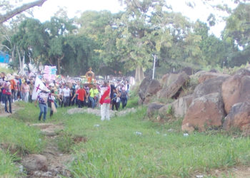BETIJOQUE | Mal estado de la carretera «ruta de Romería de San Benito» no impidió paso de creyentes por la vía