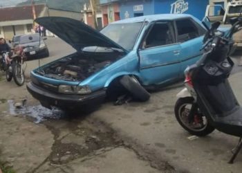 Accidente de tránsito dejó un lesionado en Los Pantanos de Boconó