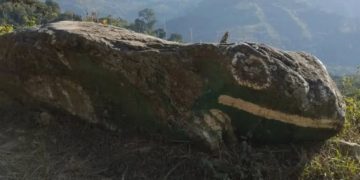 Restauran pintura de la “Piedra del Sapo» en Boconó