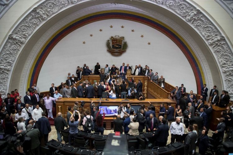 Vista general de una sesión de la Asamblea Nacional de Venezuela, en una fotografía de archivo. EFE/ Rayner Peña R.