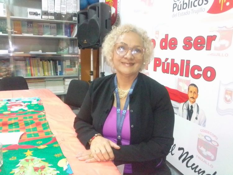 Yajaira  Sandoval vicepresidenta de la  Fundación "Gumersindo Torres" adscrita  a la  CGRBV.