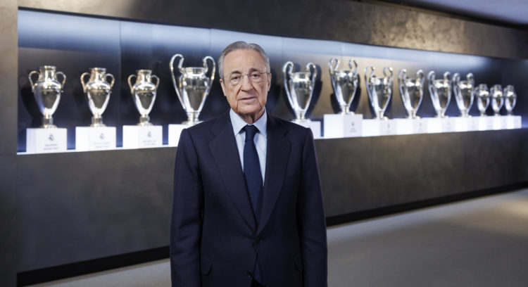 Florentino Pérez, presidente del Real Madrid, en una declaración difundida por RealMadrid TV.  EFE/ Real Madrid TV