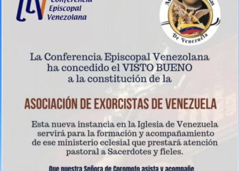 Conferencia Episcopal Venezolana aprueba la constitución de la Asociación de Exorcistas de Venezuela