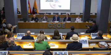 Noboa envía a empresarios españoles un mensaje claro de su lucha por la seguridad