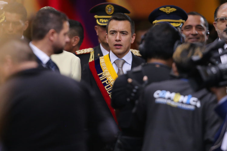 El presidente de Ecuador, Daniel Noboa, en una fotografía de archivo. EFE/Julio Estrella