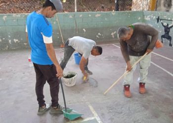 Trujillo capital | Avanzan trabajos de recuperación de cancha deportiva del sector El Recreo