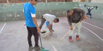 Trujillo capital | Avanzan trabajos de recuperación de cancha deportiva del sector El Recreo