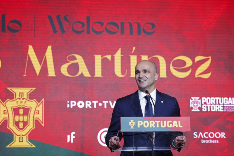 El español Roberto Martínez durante su presentación como seleccionador nacional de Portugal, el 9 de enero de 2023. EFE/ António Pedro Santos