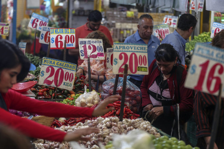 Registro general el pasado 7 de diciembre de un sector del Mercado de Jamaica, durante una jornada de compras, en la Ciudad de México (México). EFE/ Mario Guzmán