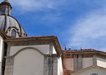 Reparan techos de la Catedral y Casa de la Cultura Juan Félix Sánchez de Mérida