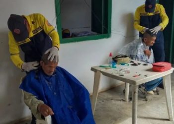 Bomberos forestales de Boconó realizaron labor social en «Casa Hogar de la Misericordia»