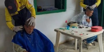 Bomberos forestales de Boconó realizaron labor social en «Casa Hogar de la Misericordia»