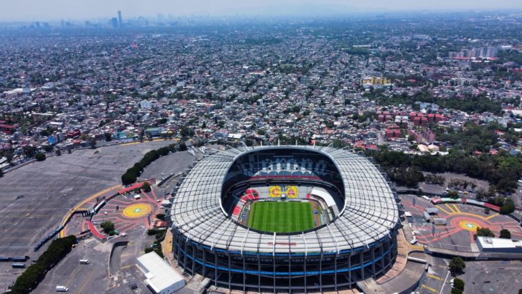 Fotografía de archivo aérea con un dron del estadio Azteca en la Ciudad de México (México). EFE/Carlos Ramírez