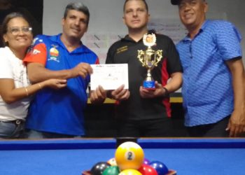 Capitalino Luis Muñoz campeón del pool bola 9 en Valera