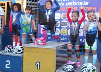 Mia Isabella Serrano Sánchez voló en nacional de patinaje de Cojedes