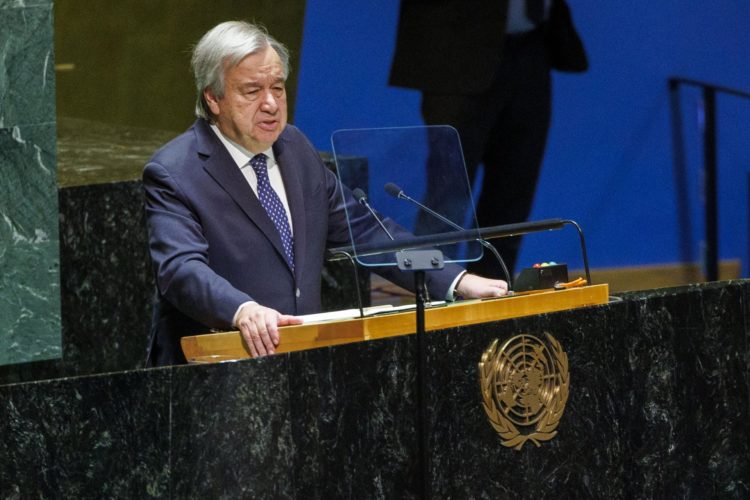 El secretario general de la ONU, António Guterres, en una fotografía de archivo. EFE/ Sarah Yenesel