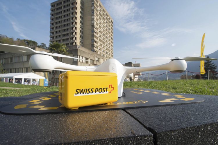 Foto de archivo de un dron del servicio de correos suizo Swiss Post. EFE/TI-PRESS/PABLO GIANINAZZI