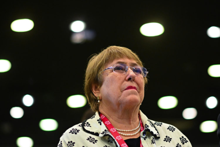 Foto de archivo de la expresidenta chilena Michelle Bachelet. EFE/André Borges