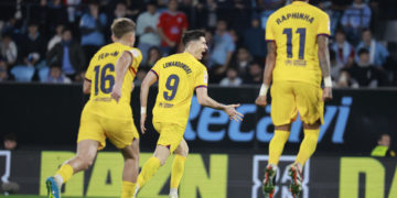 1-2. Lewandowski rescata al Barcelona en Balaídos