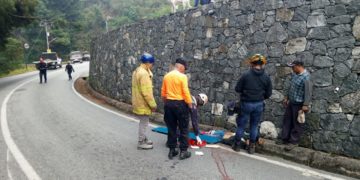Motorizado perdió parte de una pierna tras accidente en la vía en el sector el Baho